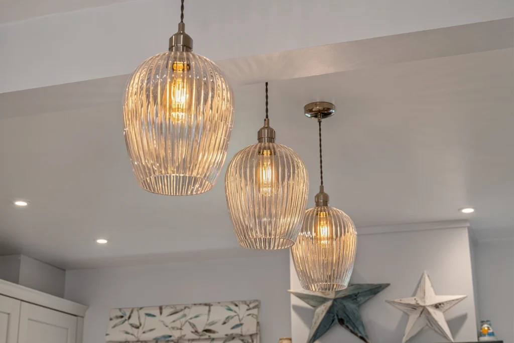 Three pendant lights, Masterclass Kitchen
